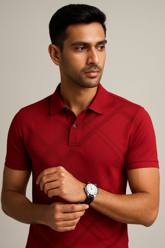 Red Elegance Polo t-shirts