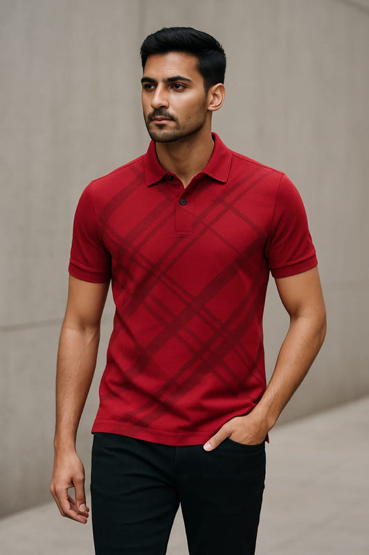 Red Elegance Polo t-shirts
